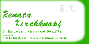 renata kirchknopf business card